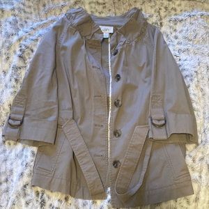 Womens Ann Taylor Loft Short Trench coat